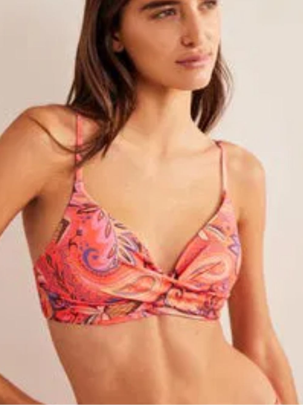 Boden Capri Cup Size Bikini Top Size-36C